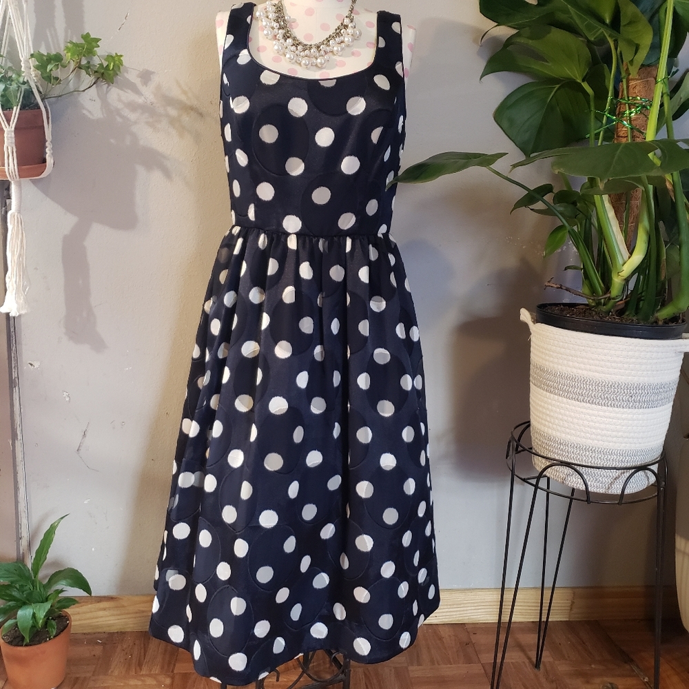 Donna Morgan Polka-dot Dress